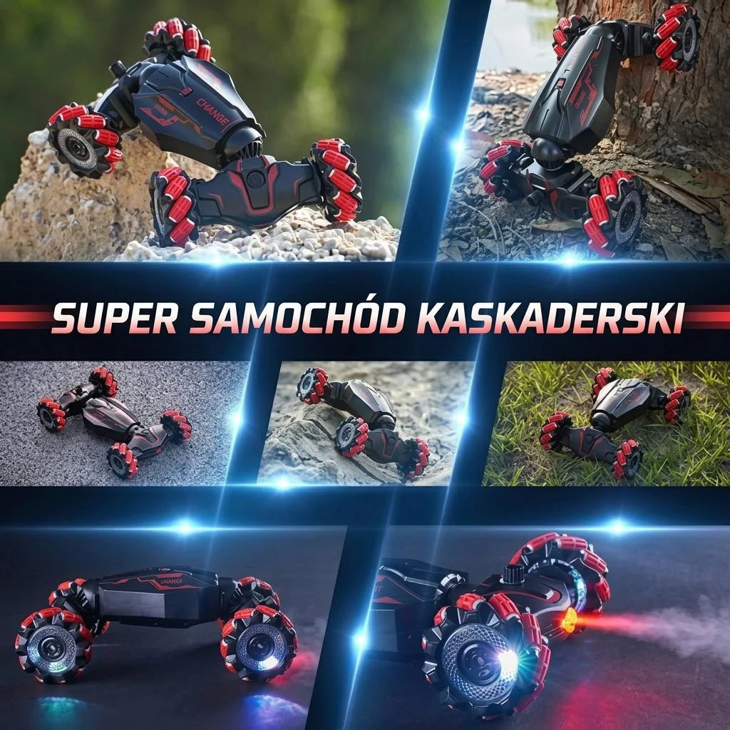 4WD Remote Control Car with Gesture Control – Mecanum Wheels for All Terrains, Stunt Functions 4