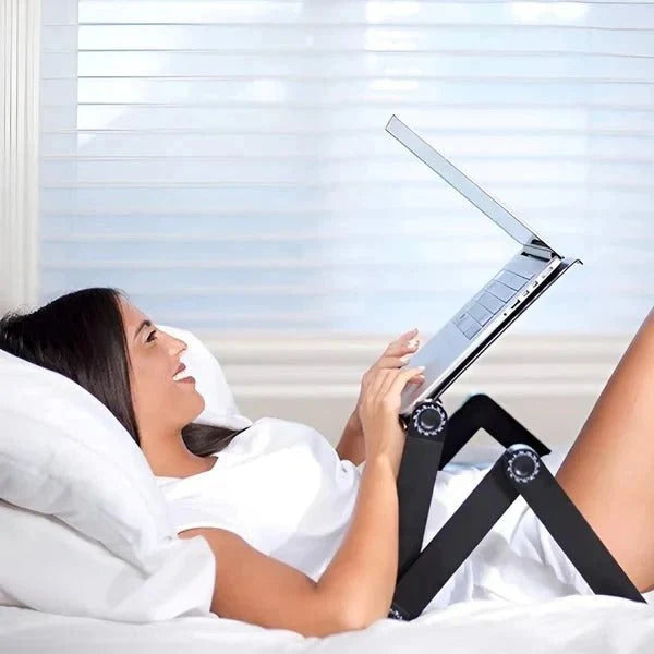 Adjustable Laptop Stand for Desk – Portable Riser with Detachable Mouse Pad 2