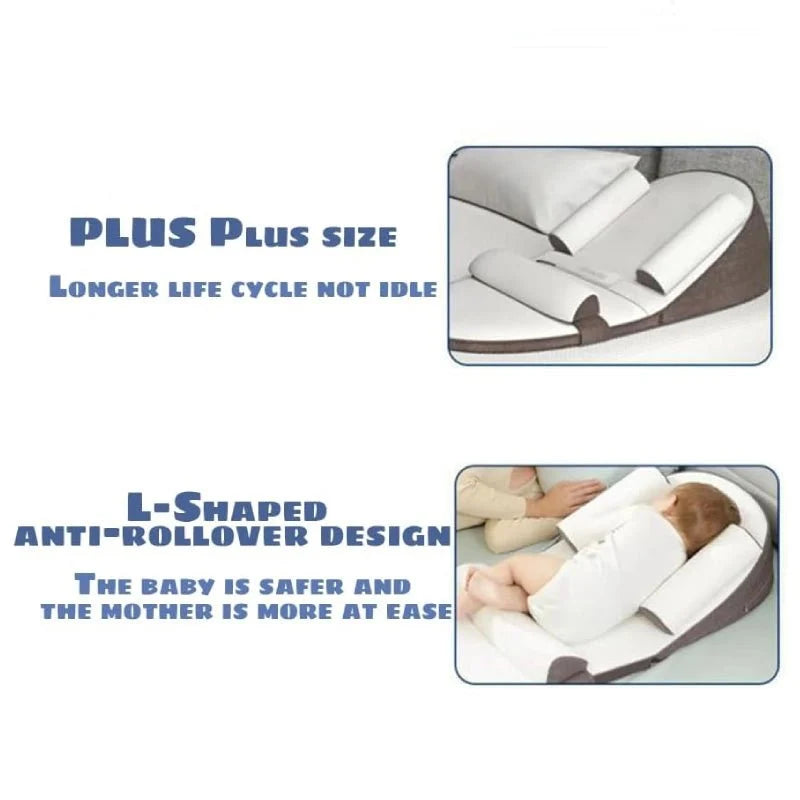 Baby Pillow for Reflux – Memory Foam Support, Waterproof Cover 90x45 cm for Infants 2
