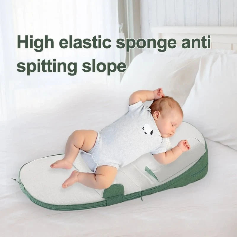 Baby Pillow for Reflux – Memory Foam Support, Waterproof Cover 90x45 cm for Infants 4