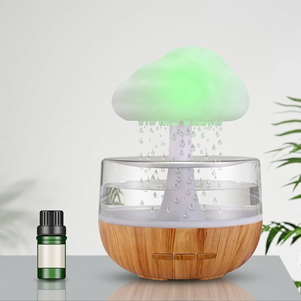 Desk Lamp with Humidifier and Aromatherapy Diffuser – Quiet Operation, Rain Cloud Design 3