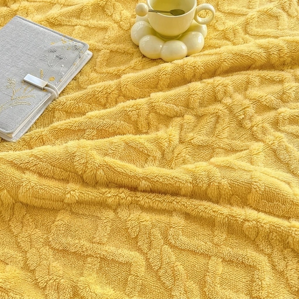 Double-Sided Fleece Blanket – Warm Plush Throw for Sofa and Bed Use 1