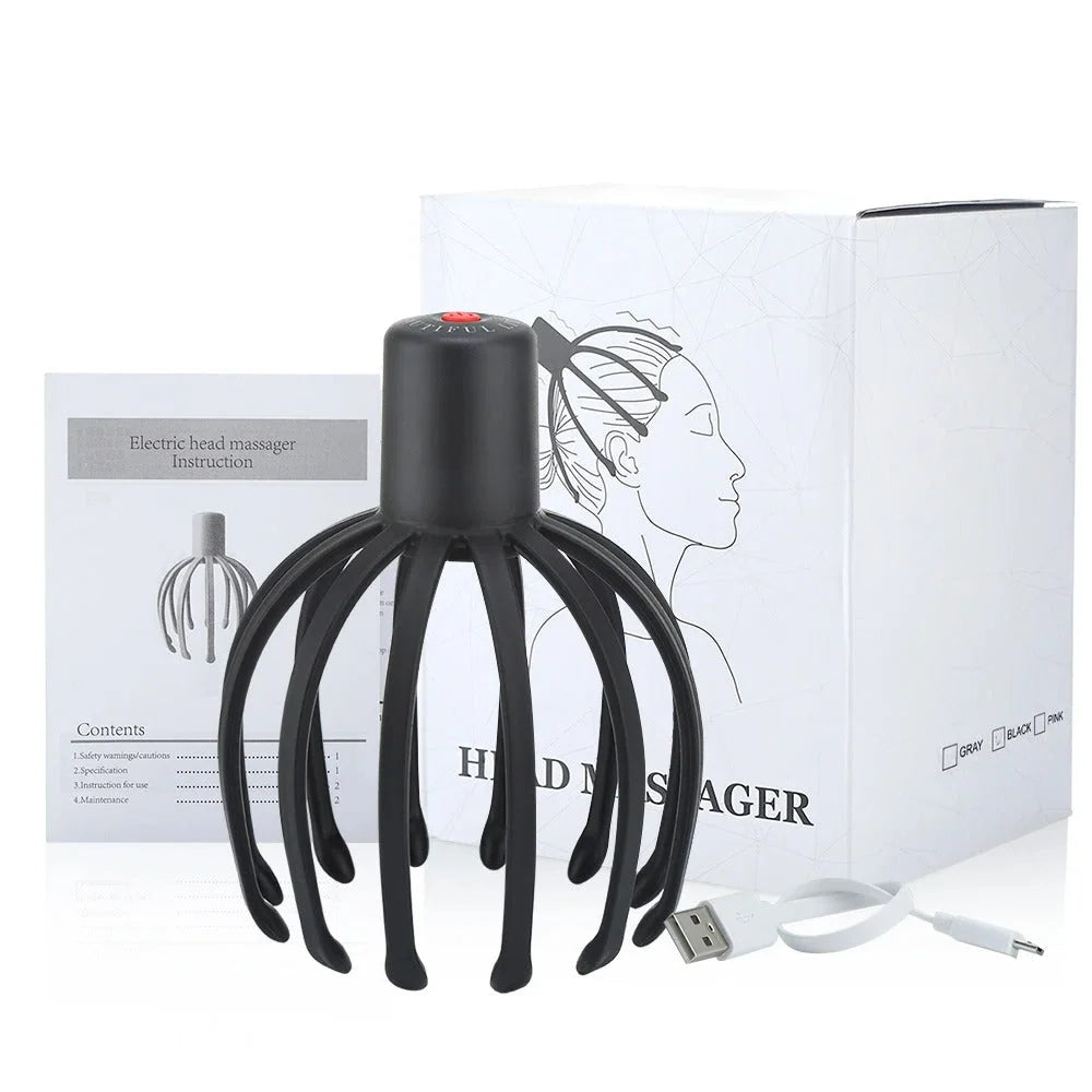 Electric Scalp Massager for Head Relaxation – 360-Degree Massage, Portable Design 2