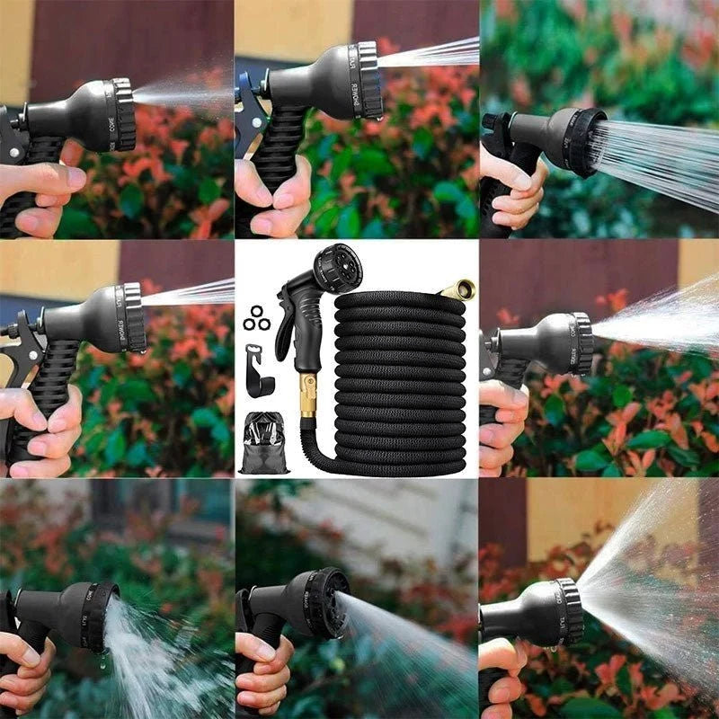 Expandable Garden Hose 30m – Lightweight, 8 Spray Modes, Leak-Proof Brass Fittings 2