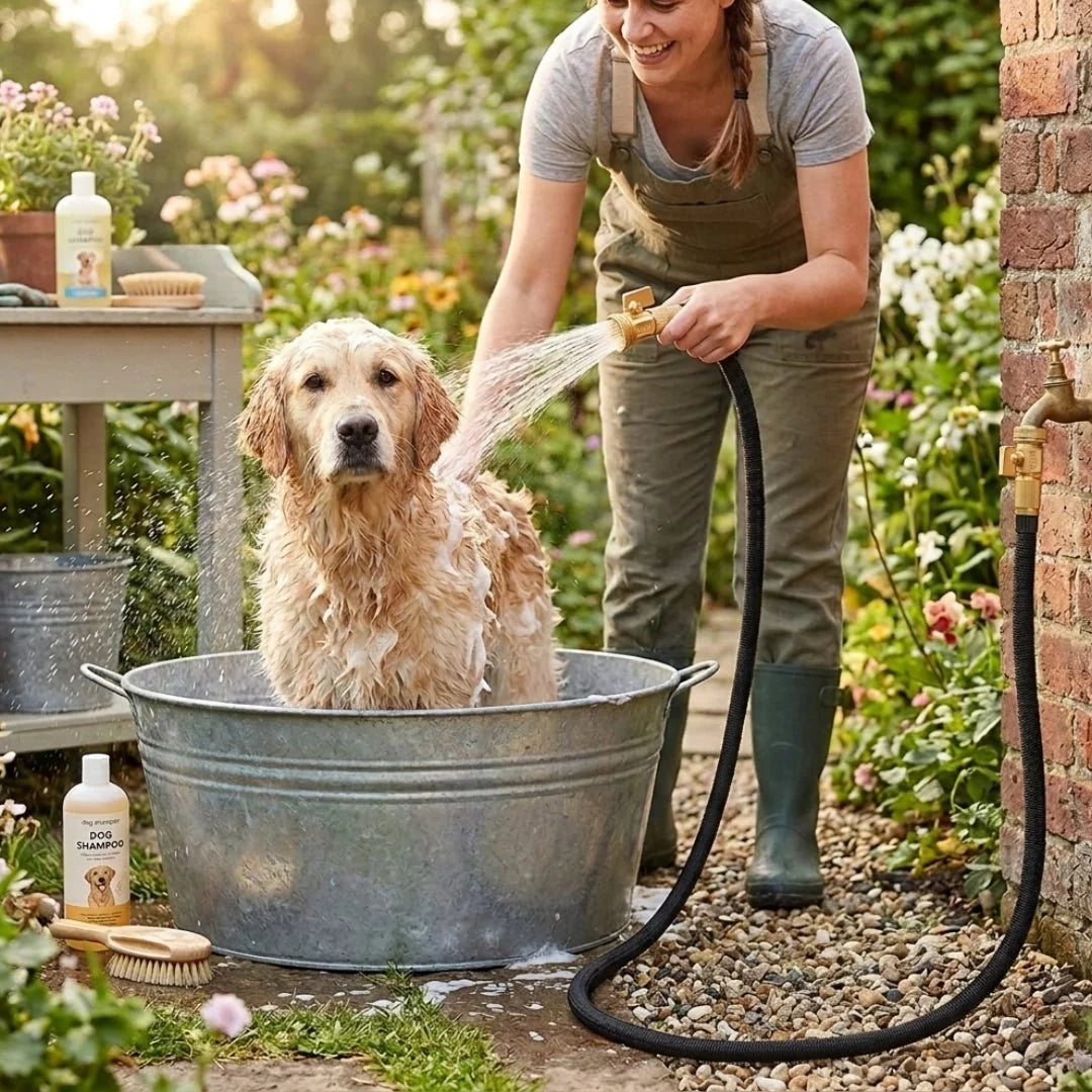 Expandable Garden Hose 30m – Lightweight, 8 Spray Modes, Leak-Proof Brass Fittings 7