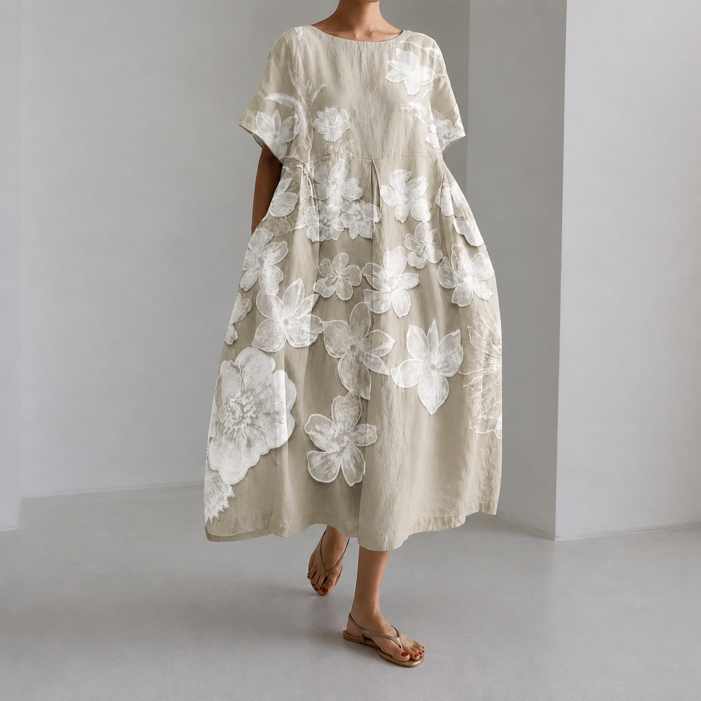 Floral Maxi Dress for Summer – All-Day Comfort (Plus Size Available)