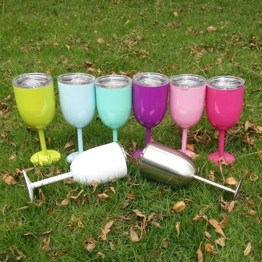 Insulated Wine Tumbler with Lid – Stainless Steel Double-Walled for Outdoor and Indoor Use 2