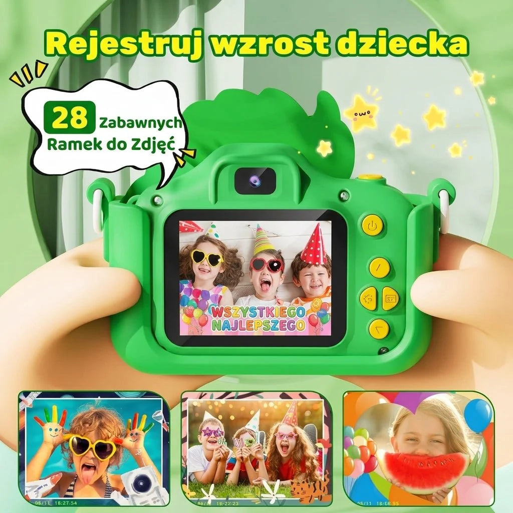 Kids Camera with Dual 30MP Lenses – Digital Camera for Preschoolers with 32GB Memory Card 8