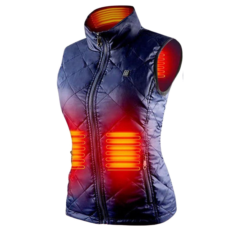 Ladies Heated Vest with Multi-Zone Heating – Slim Fit for Winter Layering 3