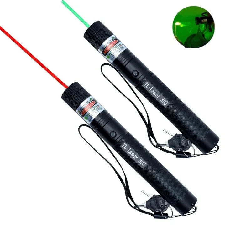Laser Pointer with Green and Red Beams – Long and Short Distance Use for Presentations and Targeting 0