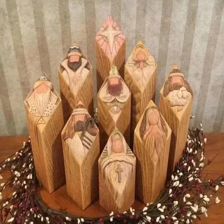 Nativity Scene Set – 9-Piece Durable Polyresin Figures for Indoor and Outdoor Christmas Decoration 2