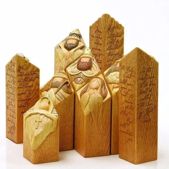 Nativity Scene Set – 9-Piece Durable Polyresin Figures for Indoor and Outdoor Christmas Decoration 5