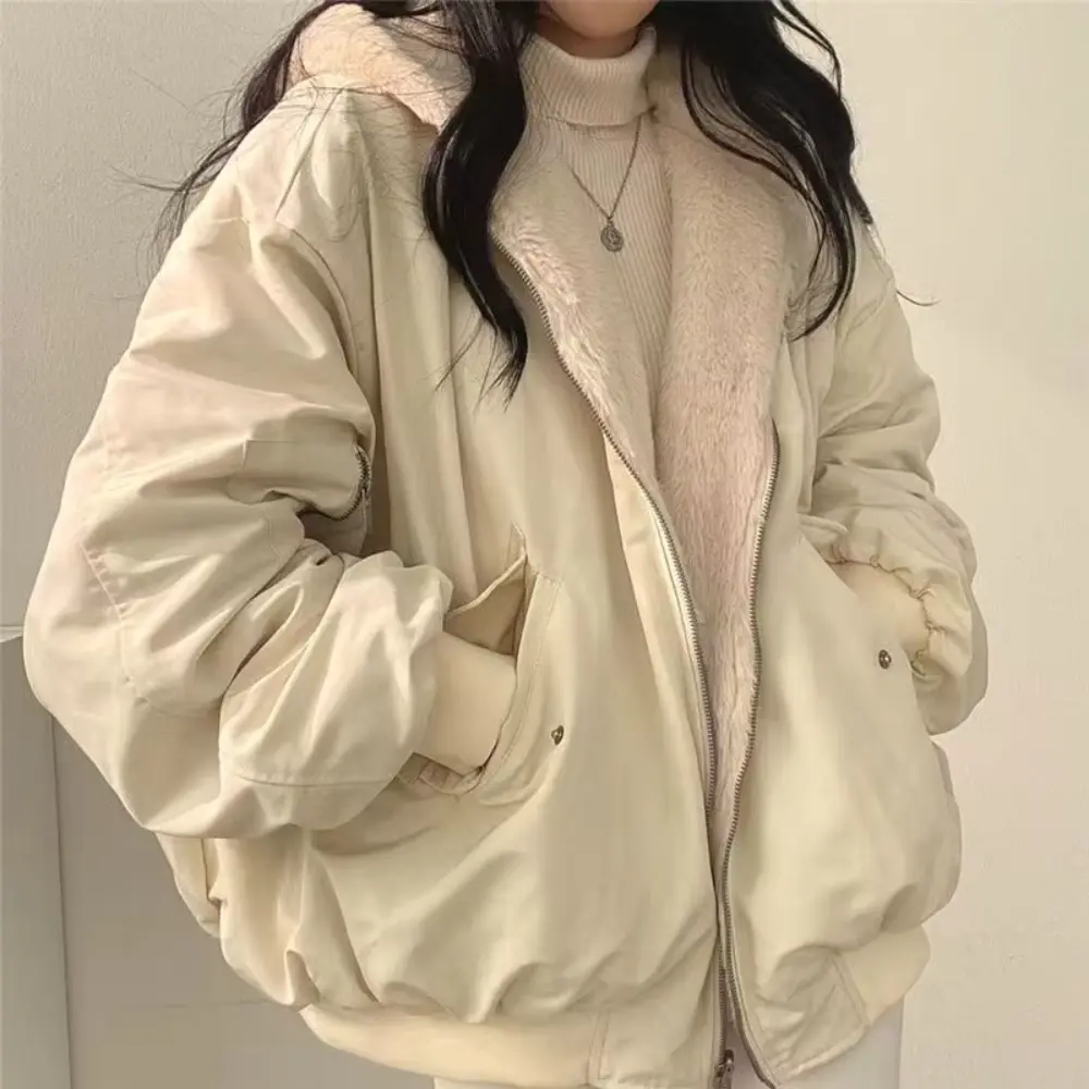 Oversized Zip Hoodie for Women – Reversible Design, Ideal for Cooler Weather 0