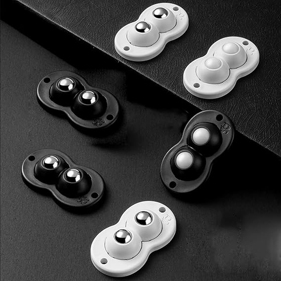 Self-Adhesive Furniture Casters Set of 4 – 360° Rotation for Easy Mobility and Floor Protection 2