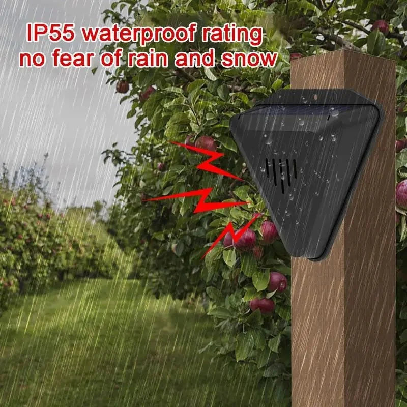 Solar Bird Deterrent for Garden – Automatic Sound Repeller with Waterproof Housing 1