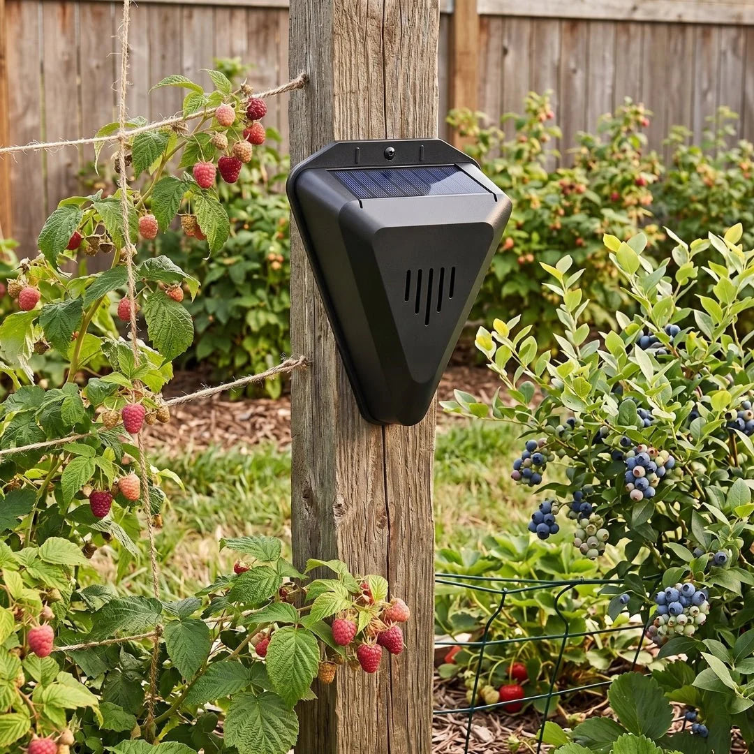 Solar Bird Deterrent for Garden – Automatic Sound Repeller with Waterproof Housing 6