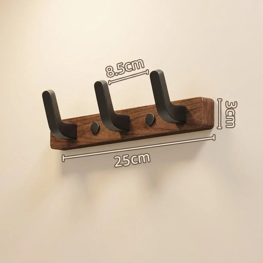 Wall-Mounted Clothes Hanger – Durable Wood and Metal Rack for Coats and Jackets 5
