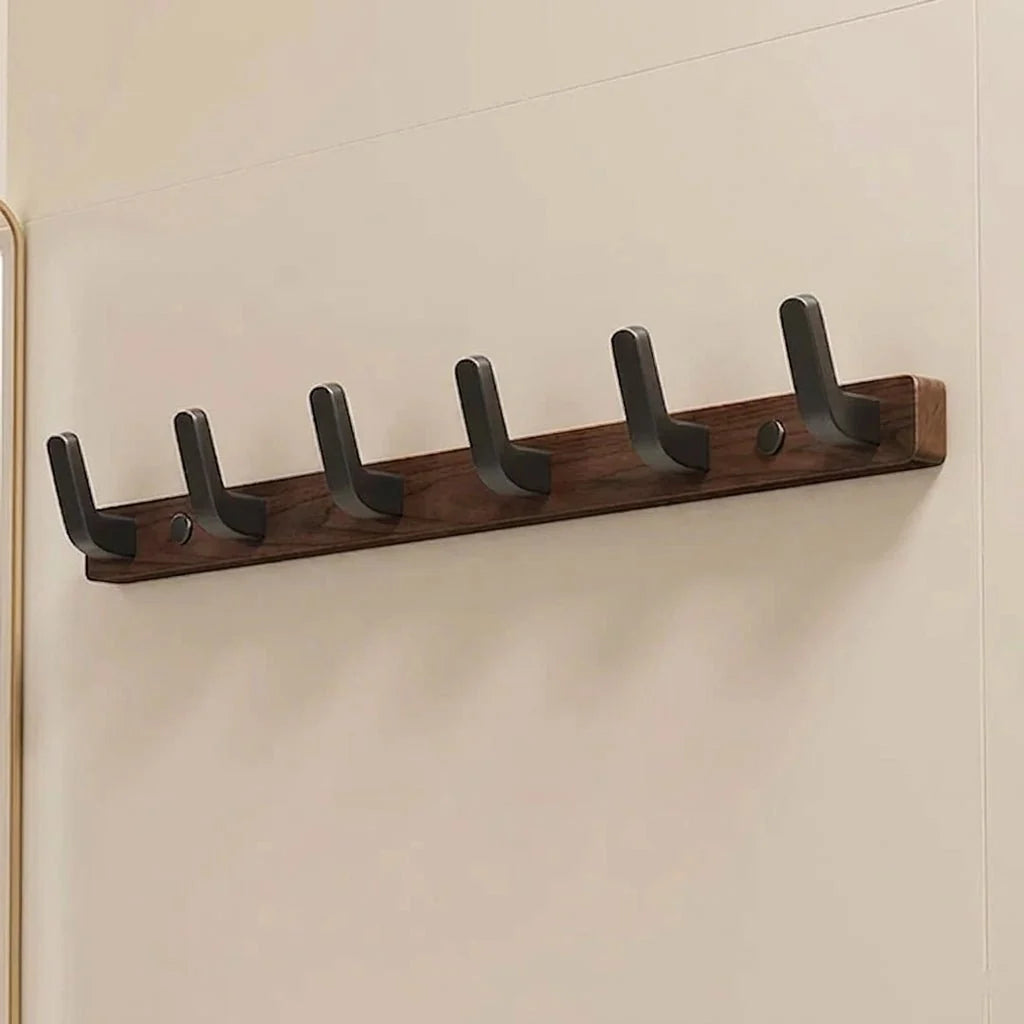Wall-Mounted Clothes Hanger – Durable Wood and Metal Rack for Coats and Jackets 8