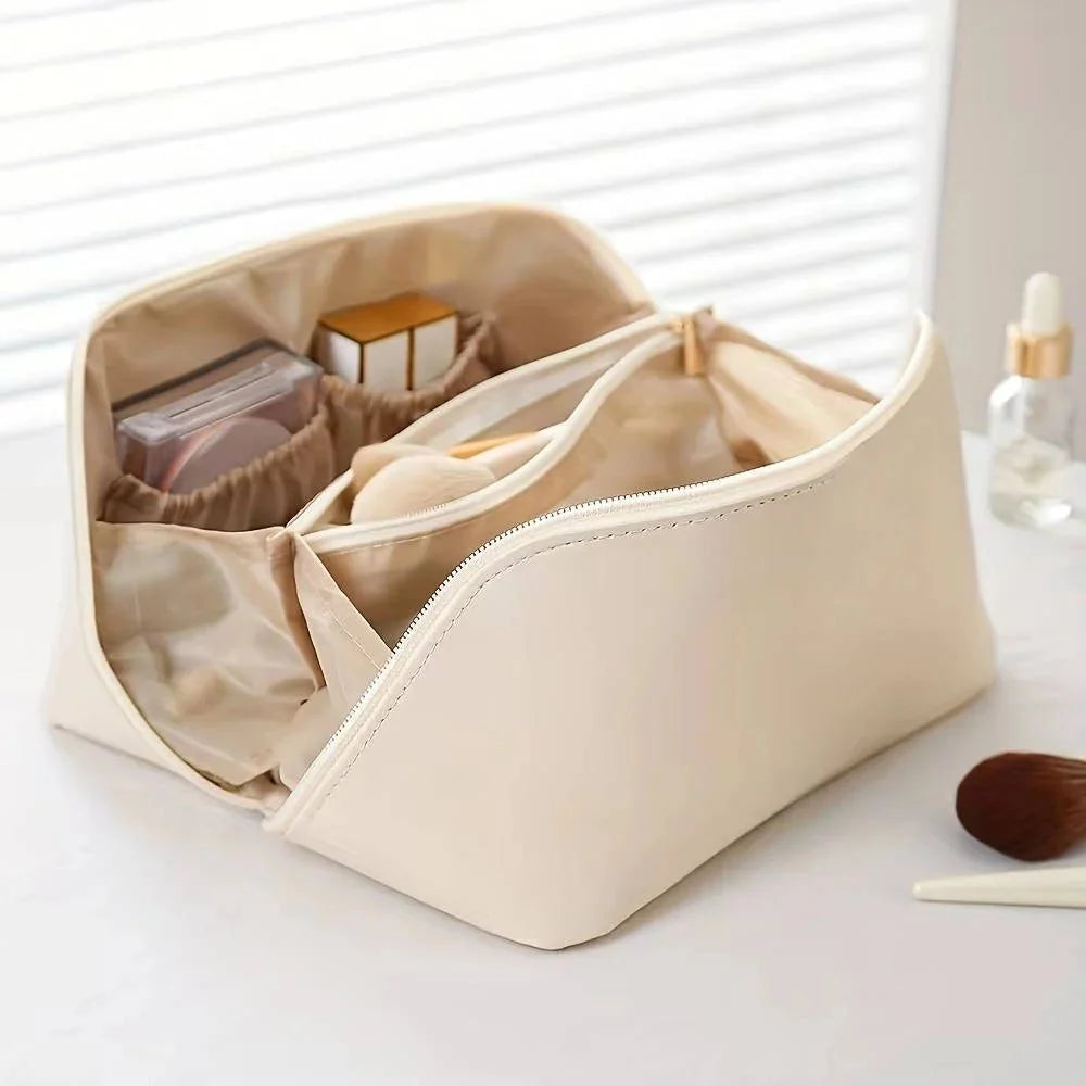 Waterproof Cosmetic Bag for Travel – Large Capacity with Mesh Pockets and Zipper Closure 6