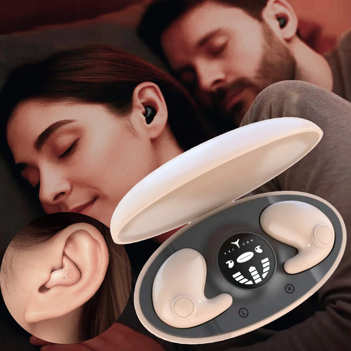 Wireless Noise Cancelling Earbuds for Sleeping – Lightweight, IPX5 Waterproof, Bluetooth 5.3 9