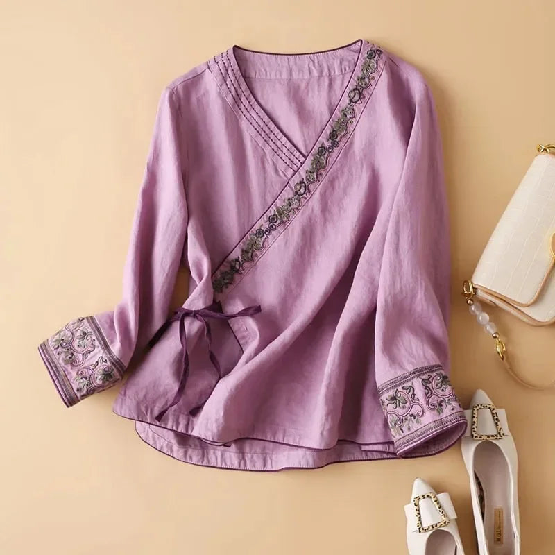 Women's Blouse with Embroidery – Lightweight, Breathable Summer Top for Casual Wear 0