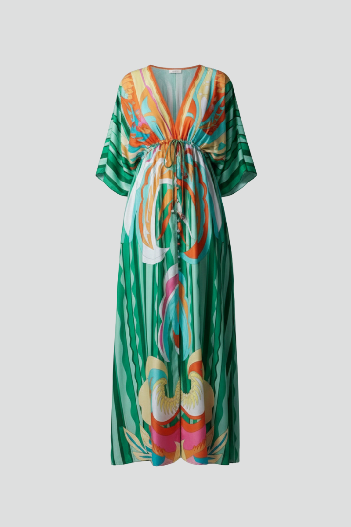 Women's Bohemian Maxi Dress – Lightweight Chiffon with Adjustable Waist for Summer Events 1