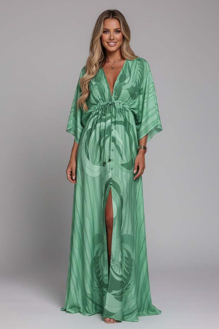 Women's Bohemian Maxi Dress – Lightweight Chiffon with Adjustable Waist for Summer Events 7
