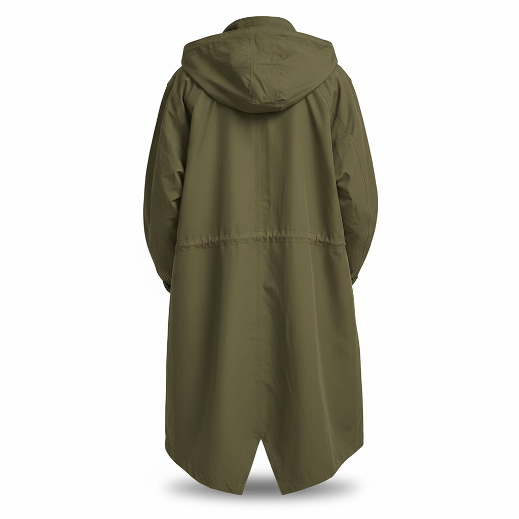 Women's Casual Jacket with Hood – Long, Button Front, Pockets for Outdoor Use 8