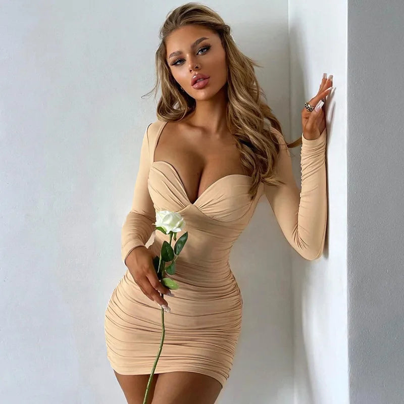 Women's Cocktail Dress with Sweetheart Neckline – Slim Fit Mini Evening Wear 0