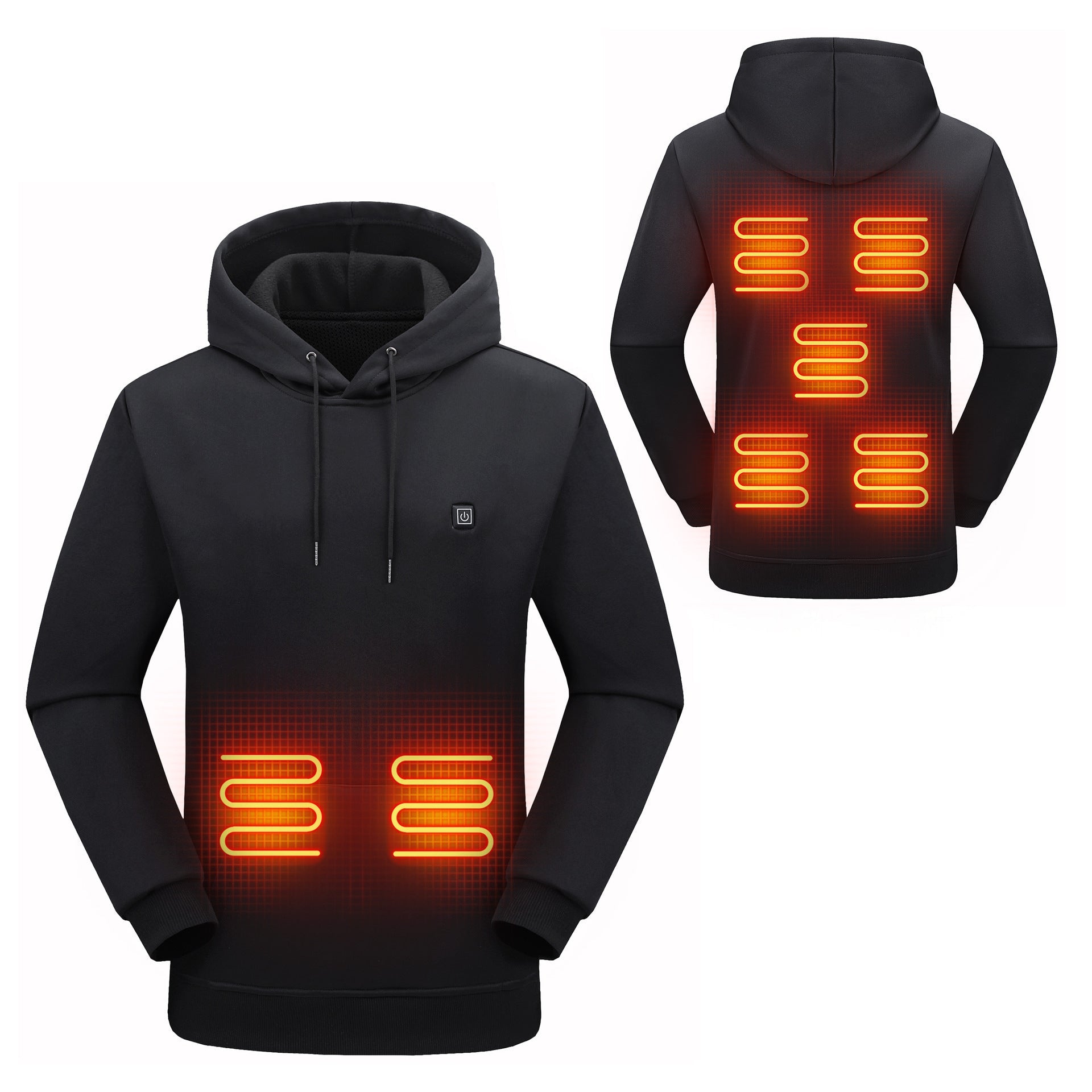 Women's Heated Hoodie with Adjustable Heating Zones – Comfortable Winter Sweatshirt for Layering 0