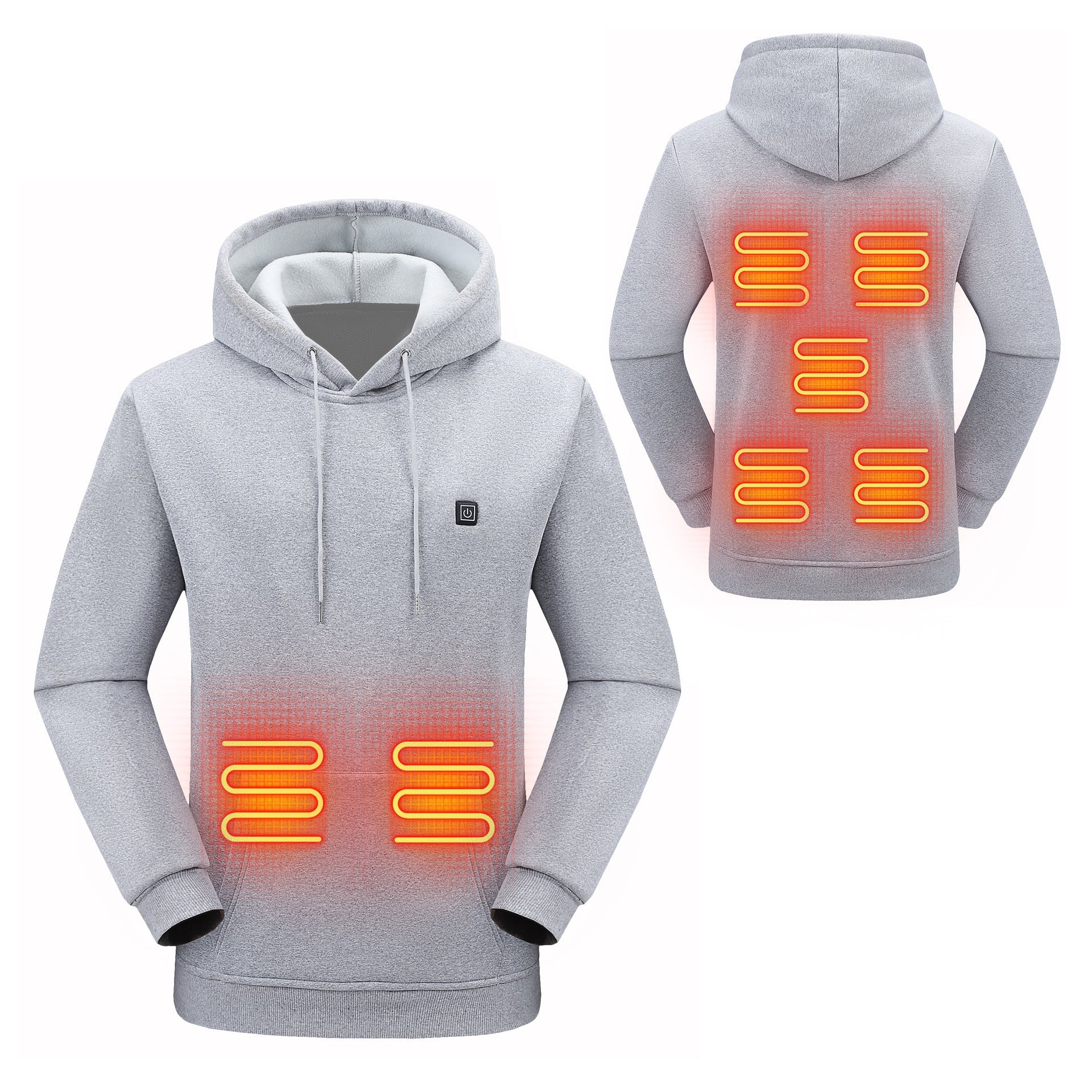 Women's Heated Hoodie with Adjustable Heating Zones – Comfortable Winter Sweatshirt for Layering 4