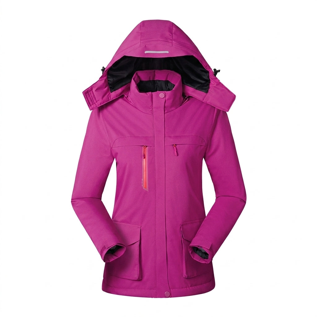 Women's Heated Jacket for Winter – USB Power, Adjustable Temperature, Detachable Hood 2