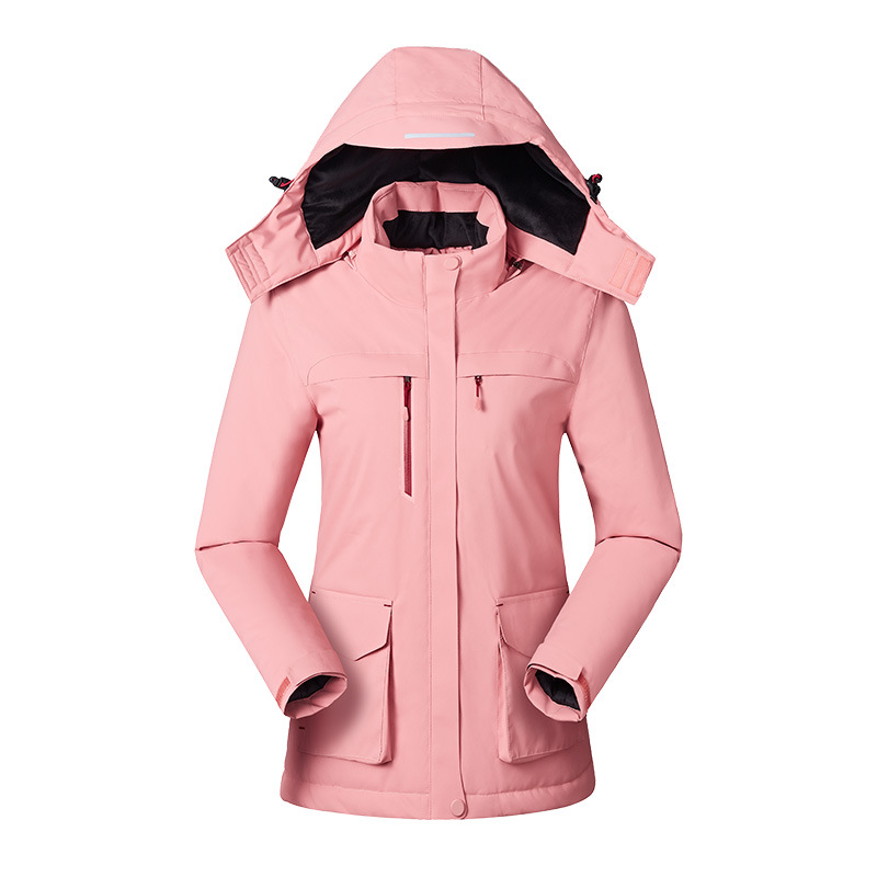 Women's Heated Jacket for Winter – USB Power, Adjustable Temperature, Detachable Hood 3