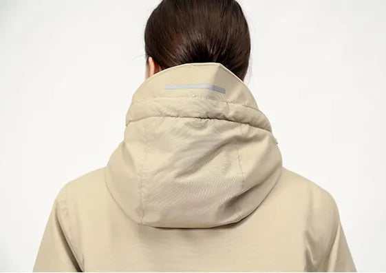 Women's Heated Jacket with Hood – USB Zip Up for Winter Outdoor Activities 8