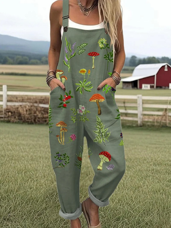 Women's Jumpsuit with Floral Embroidery – Tailored Fit for Day and Evening Wear 0