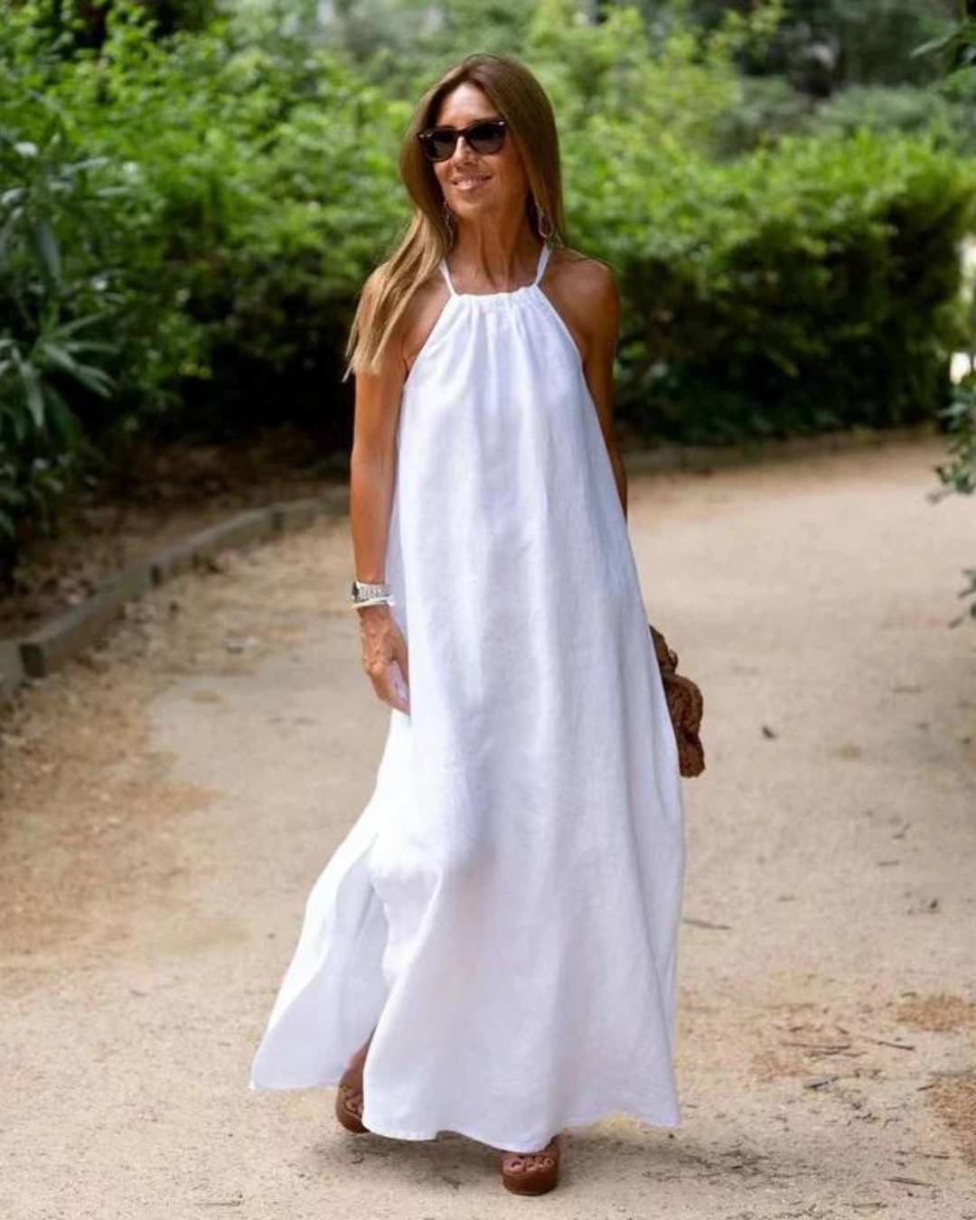 Women's Maxi Dress for Summer – Halter Neck Casual Beachwear with Flowing Silhouette 5