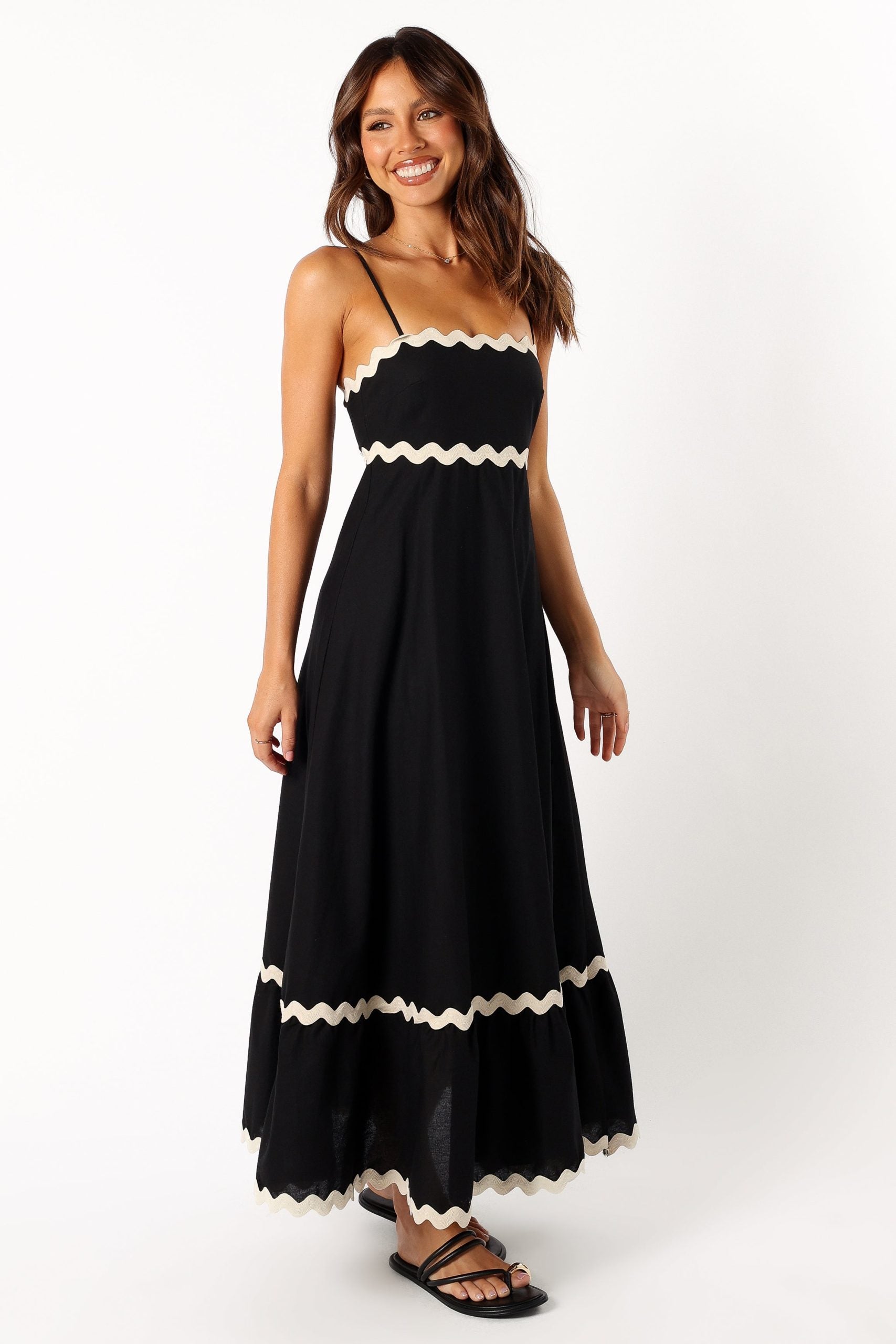 Women's Maxi Dress for Summer – Slim Straps and Flowing Silhouette 0