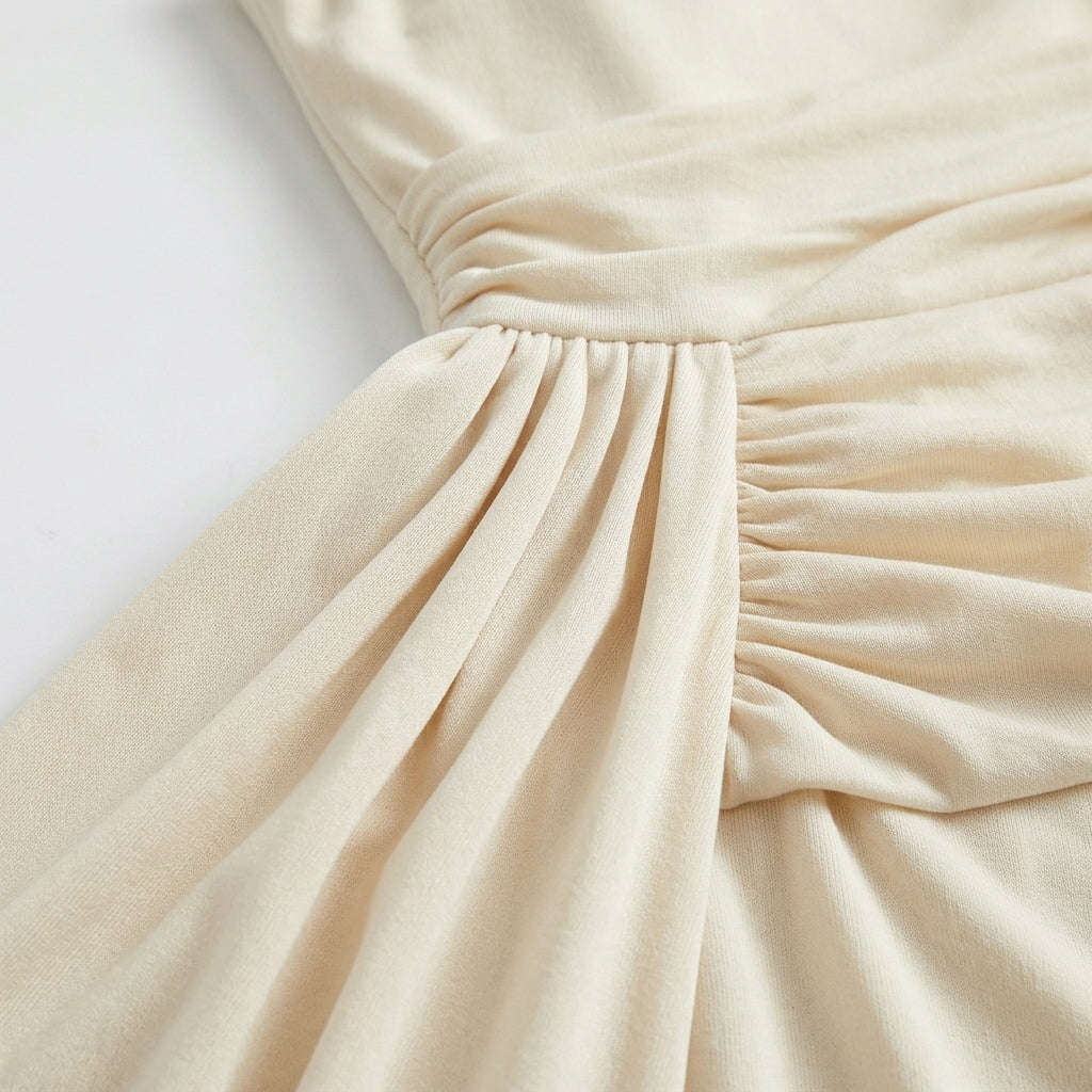 Off Shoulder Maxi Dress – Ruched Waist for Formal Occasions and Special Events 3