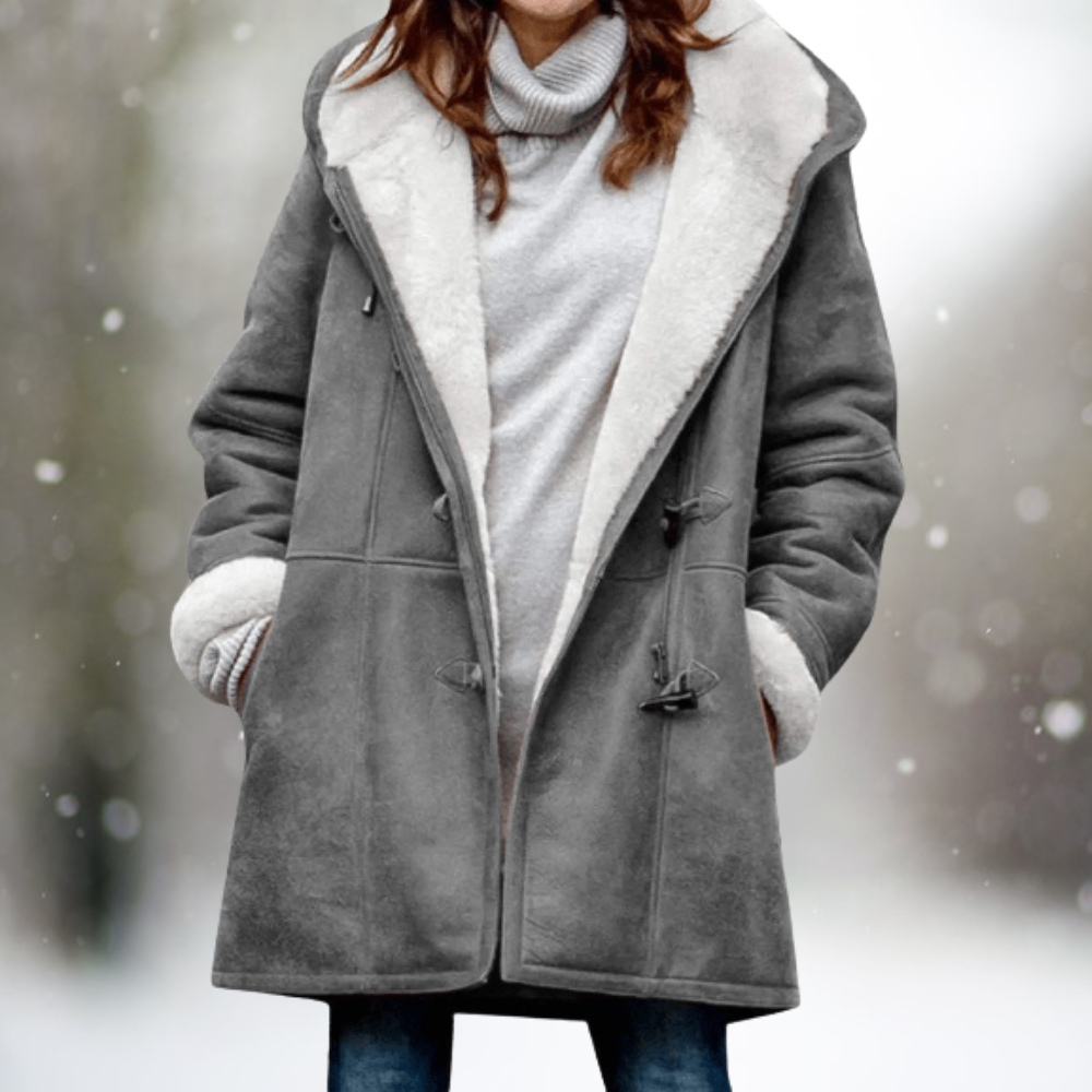 Women's Puffer Jacket for Winter – Oversized Hooded Snow Coat with Fleece Lining 0