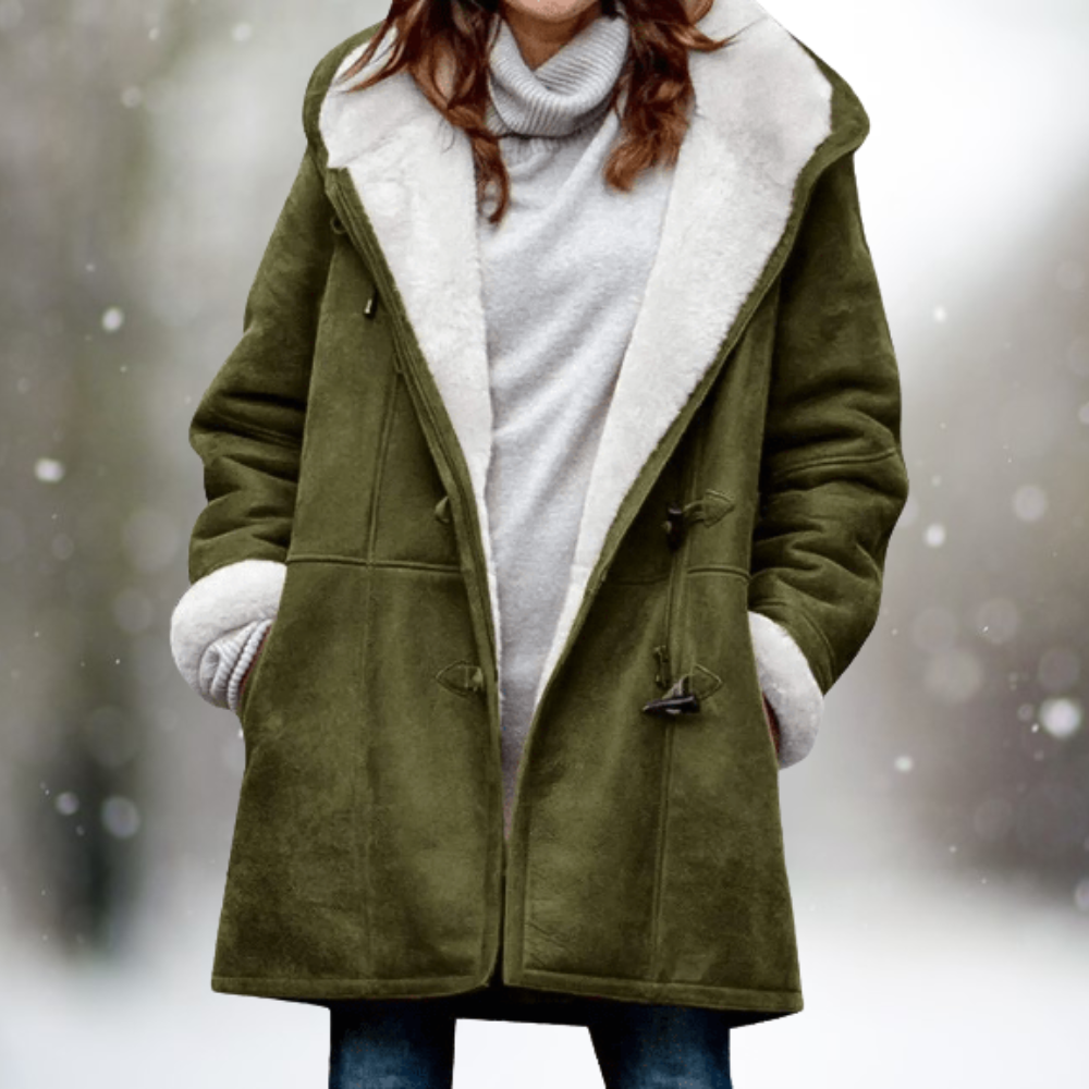 Women's Puffer Jacket for Winter – Oversized Hooded Snow Coat with Fleece Lining 1