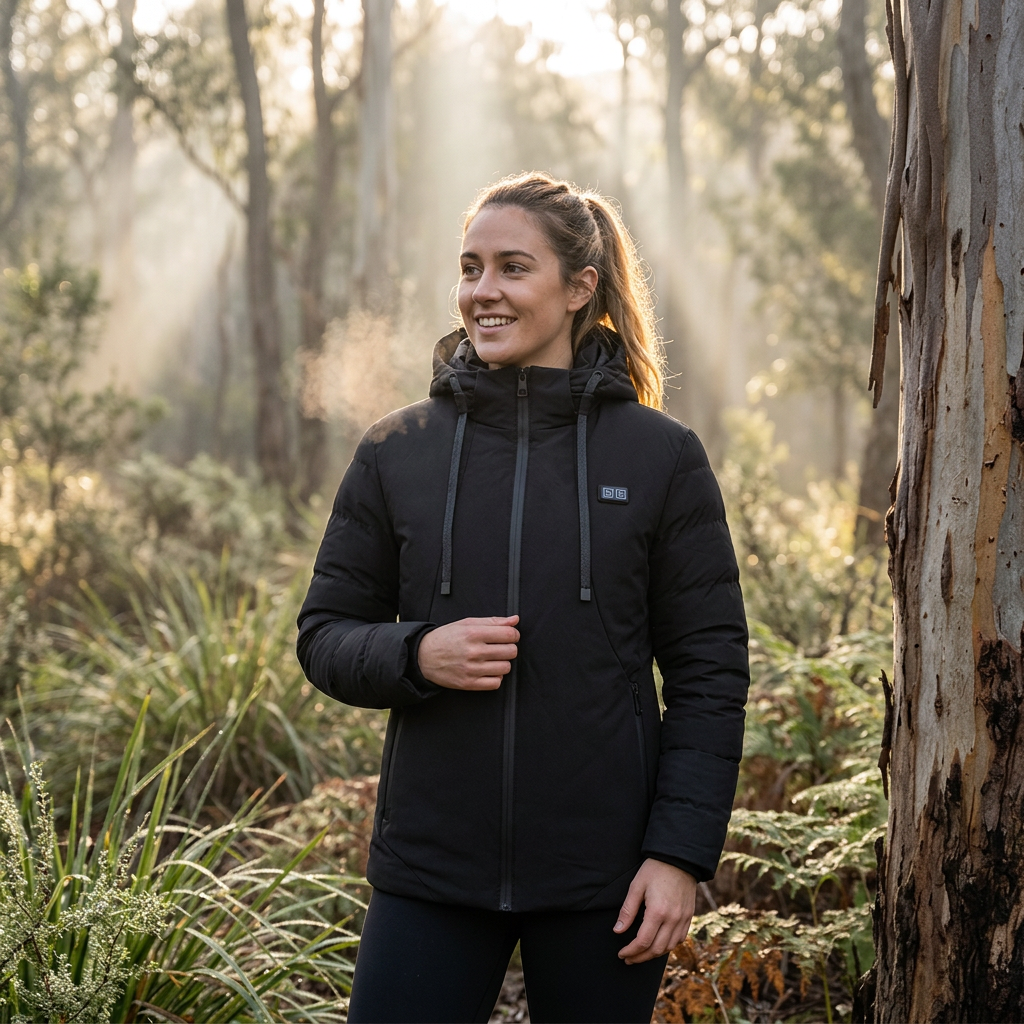 Women's Puffer Jacket with 11 Heating Zones – Quilted Longline Design for Winter Outdoors 5