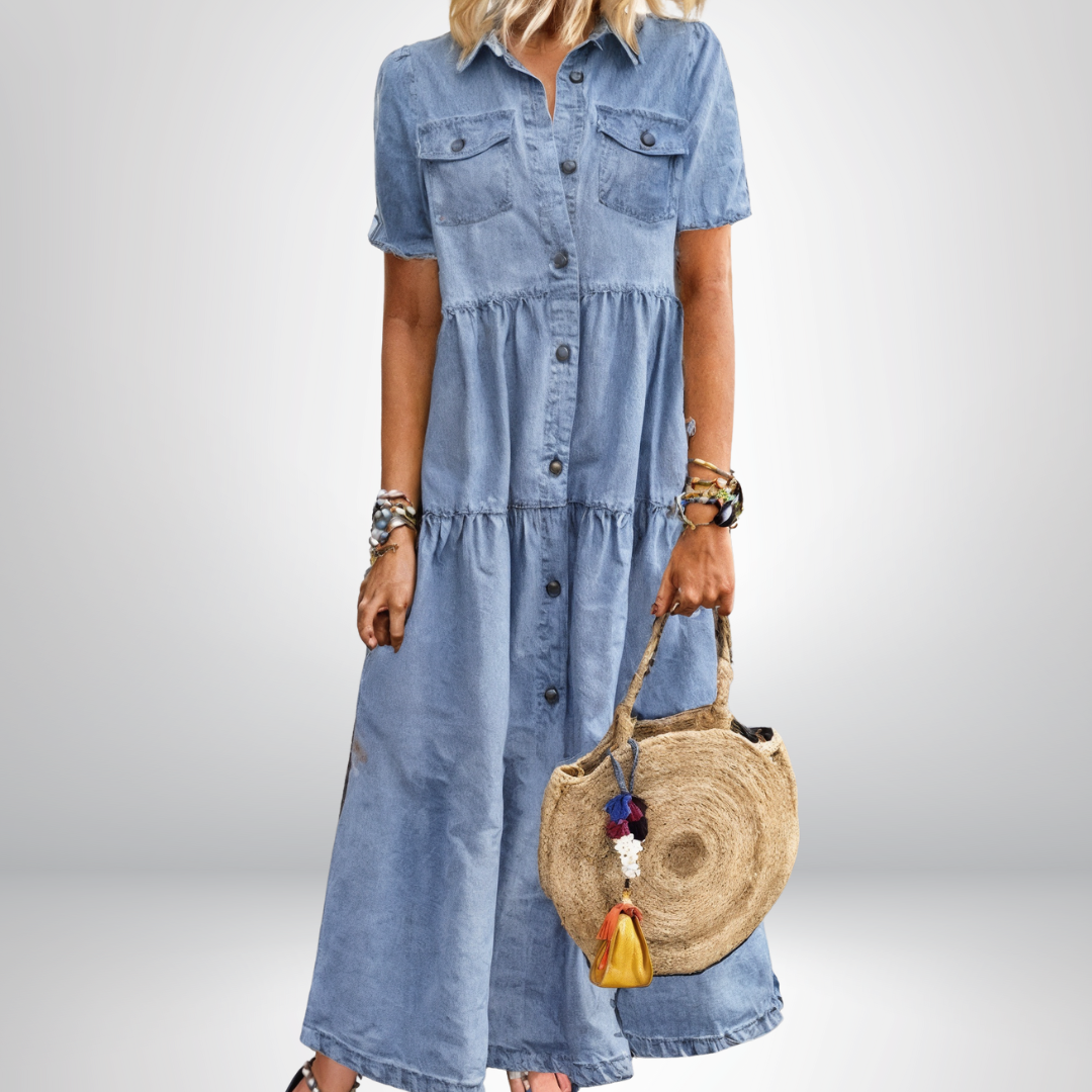 Women's Summer Dress – Soft Denim, Lightweight, Relaxed Fit for Casual Wear 1