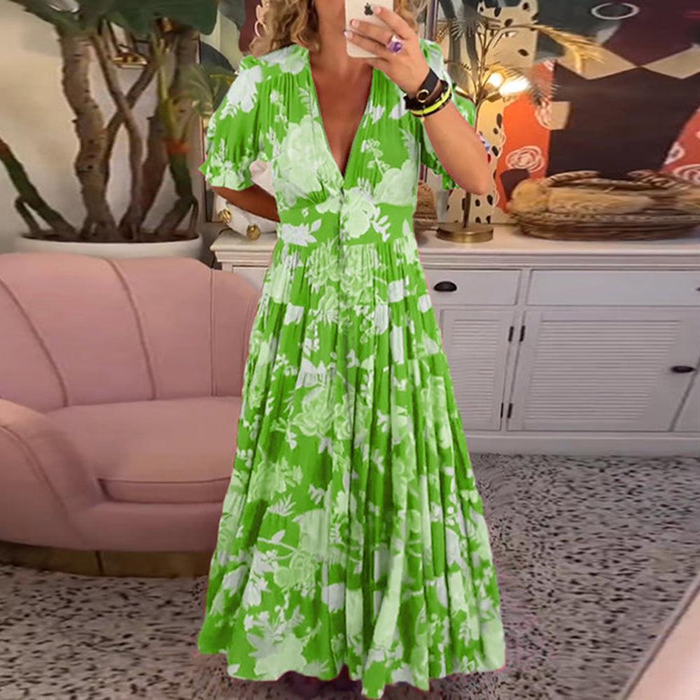 Womens Summer Floral Dress – Lightweight Plus Size Wedding Guest Dresses for Warm Days 2