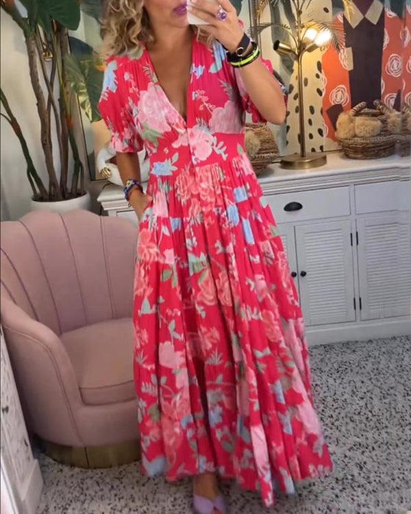 Womens Summer Floral Dress – Lightweight Plus Size Wedding Guest Dresses for Warm Days 4
