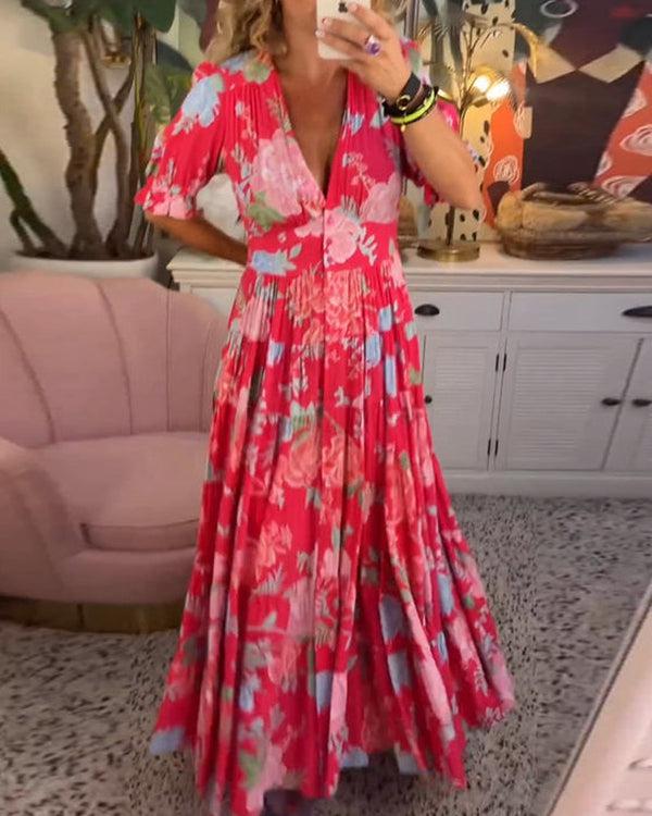 Womens Summer Floral Dress – Lightweight Plus Size Wedding Guest Dresses for Warm Days 6