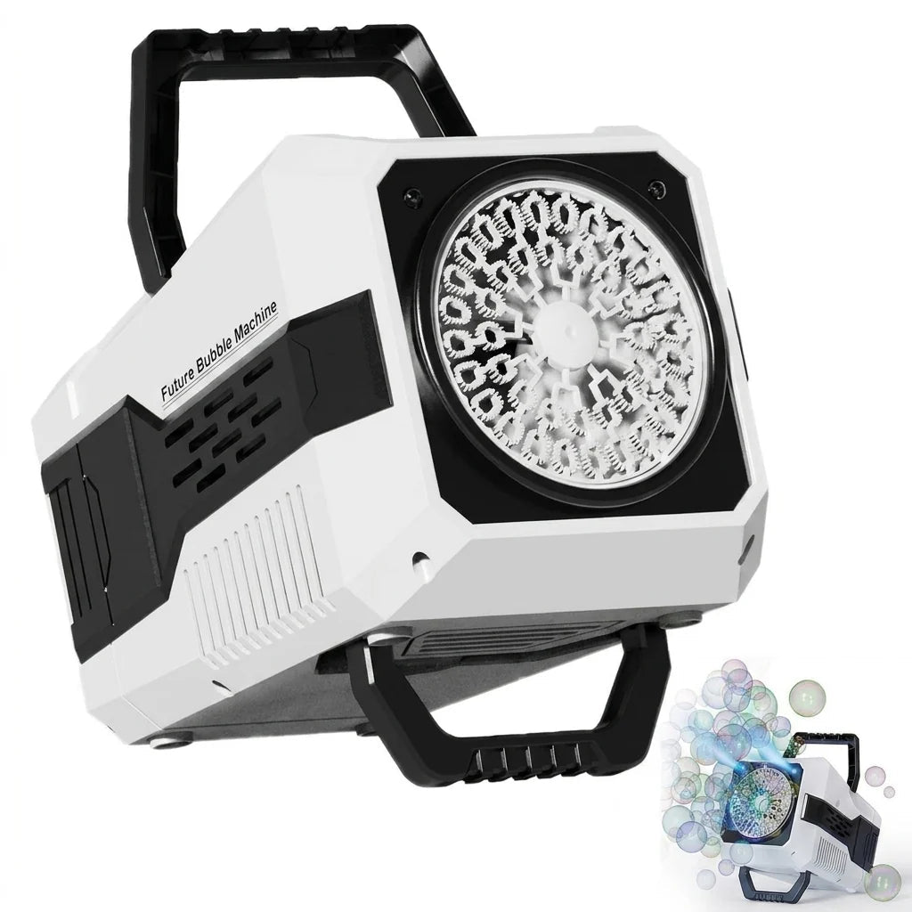 Bubble Machine for Parties – 30,000 Bubbles per Minute with Remote Control and RGB Lights - We are MFEO