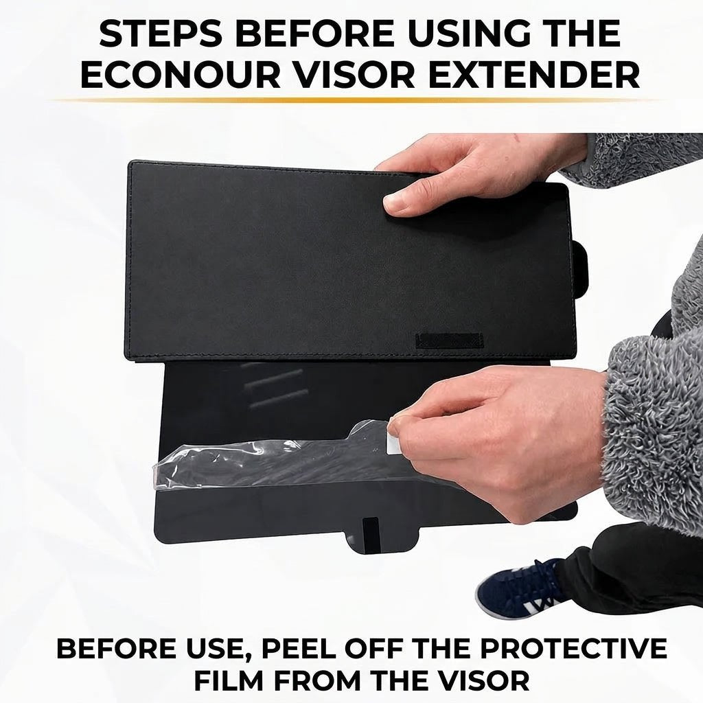 Car Sun Visor for Glare Reduction – Adjustable Dual Mode with Velcro Strap, Fits Most Vehicles - We are MFEO