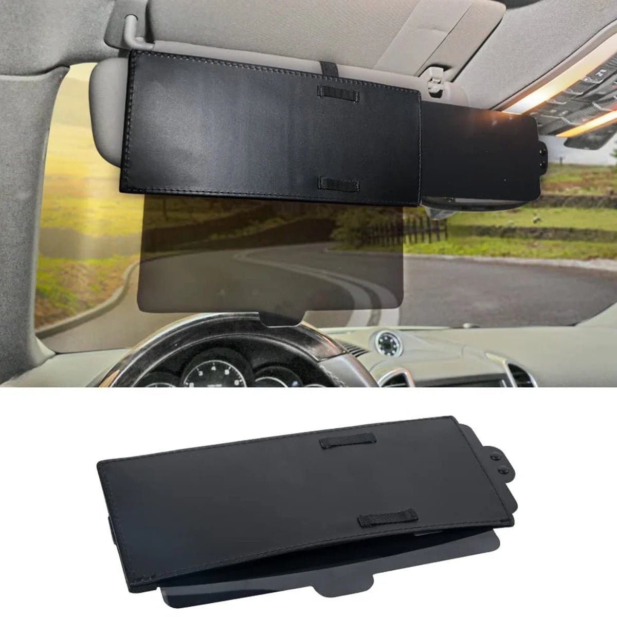 Car Sun Visor for Glare Reduction – Adjustable Dual Mode with Velcro Strap, Fits Most Vehicles - We are MFEO