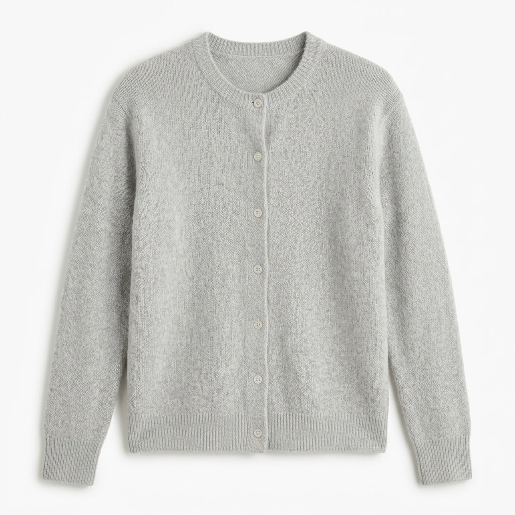 Cardigan for Women – Ribbed Knit with Button Front and Crew Neck - We are MFEO