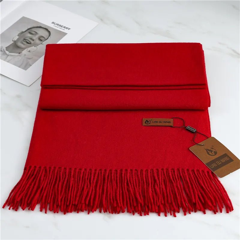 Cashmere Scarf for Women – Warm and Versatile Winter Accessory with Stylish Tassels - We are MFEO
